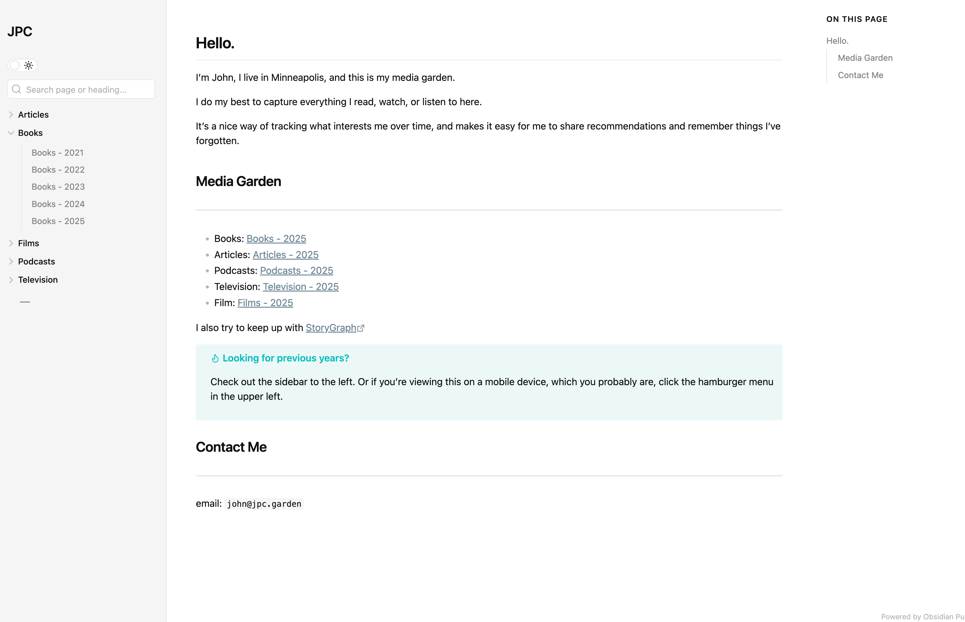 JPC — Obsidian Publish built with Obsidian