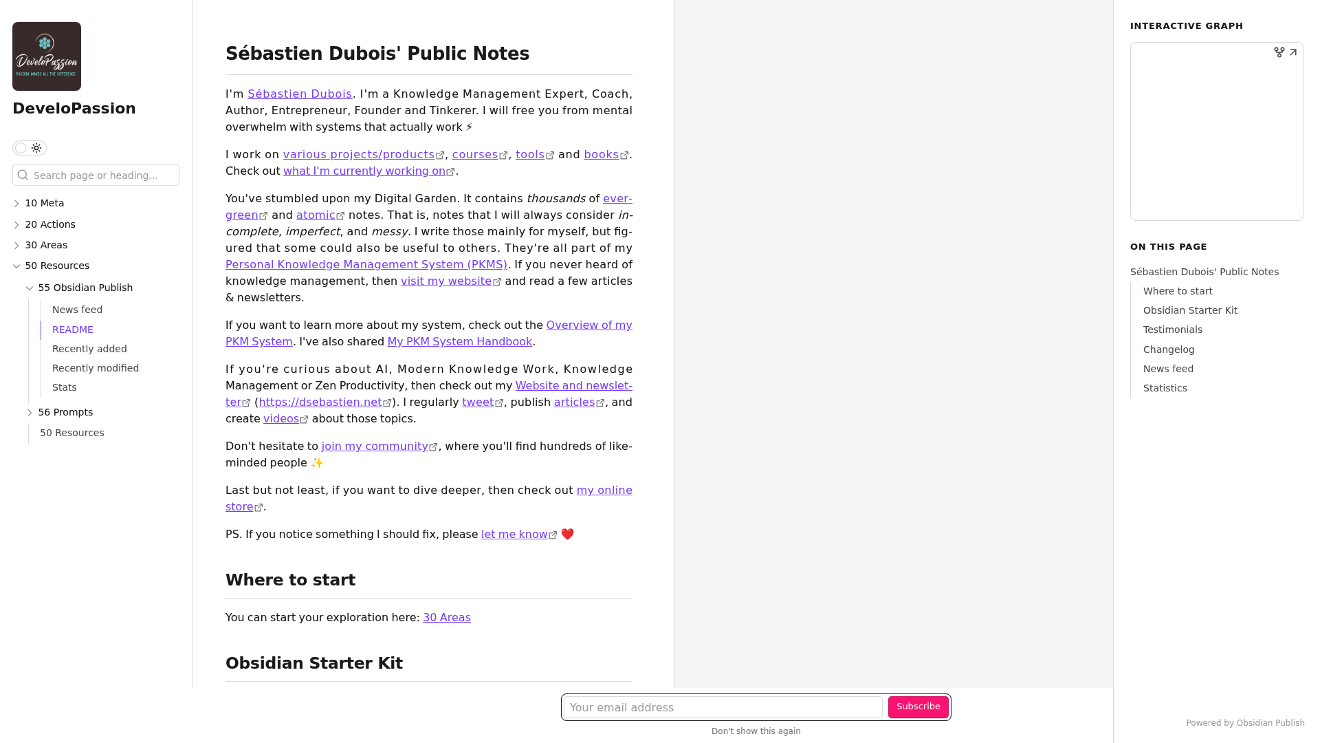 DeveloPassion — Obsidian Publish built with Obsidian