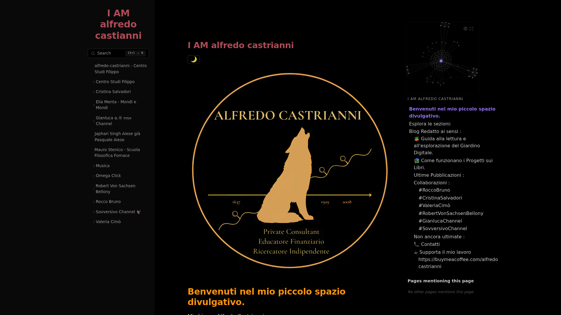 I AM alfredo castrianni — Digital Gardens built with Obsidian