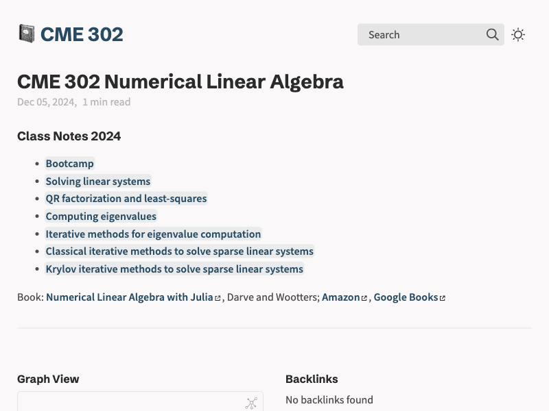 Stanford CME 302 Numerical Linear Algebra — Quartz built with Obsidian