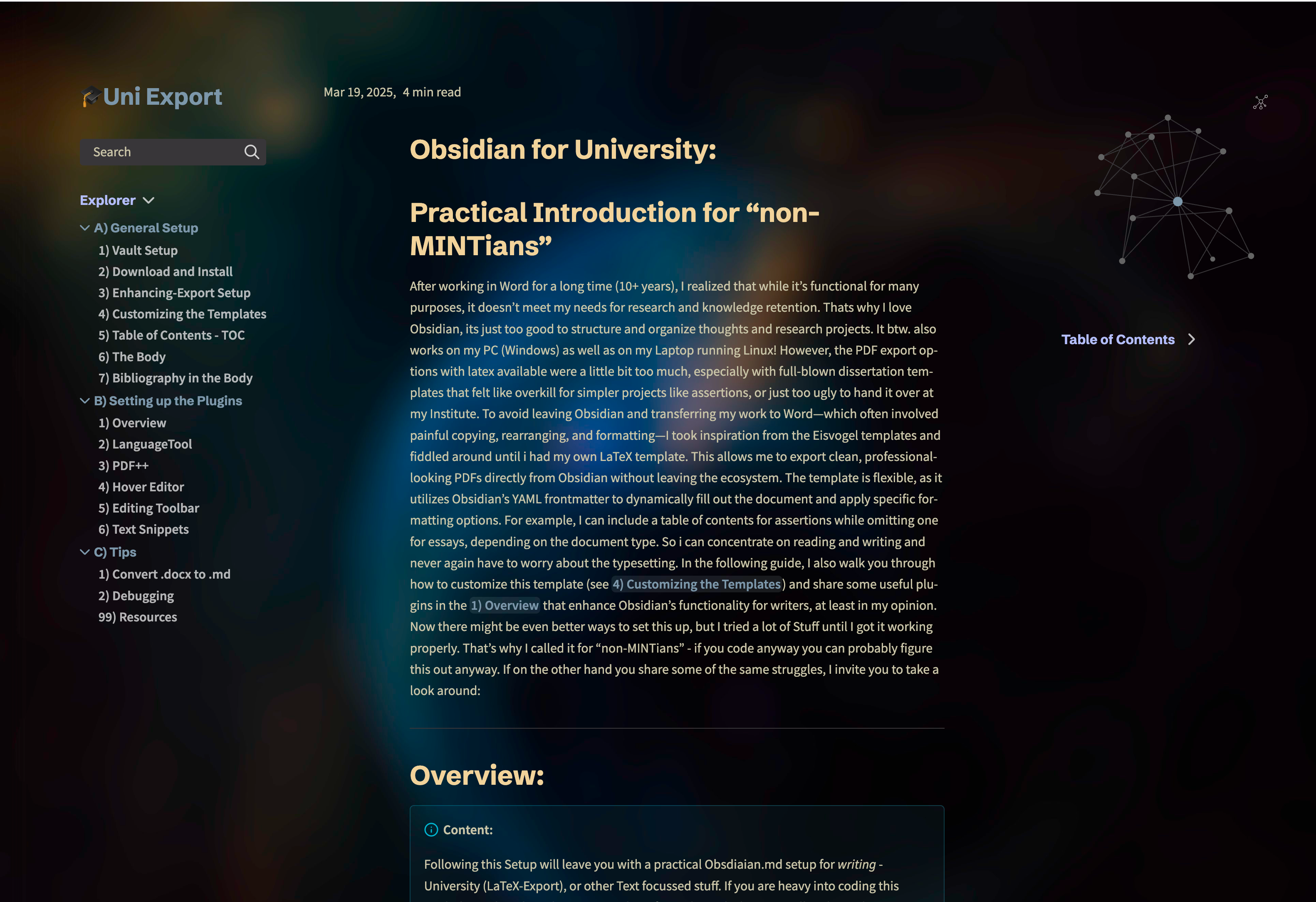 Obsidian for University — Quartz built with Obsidian