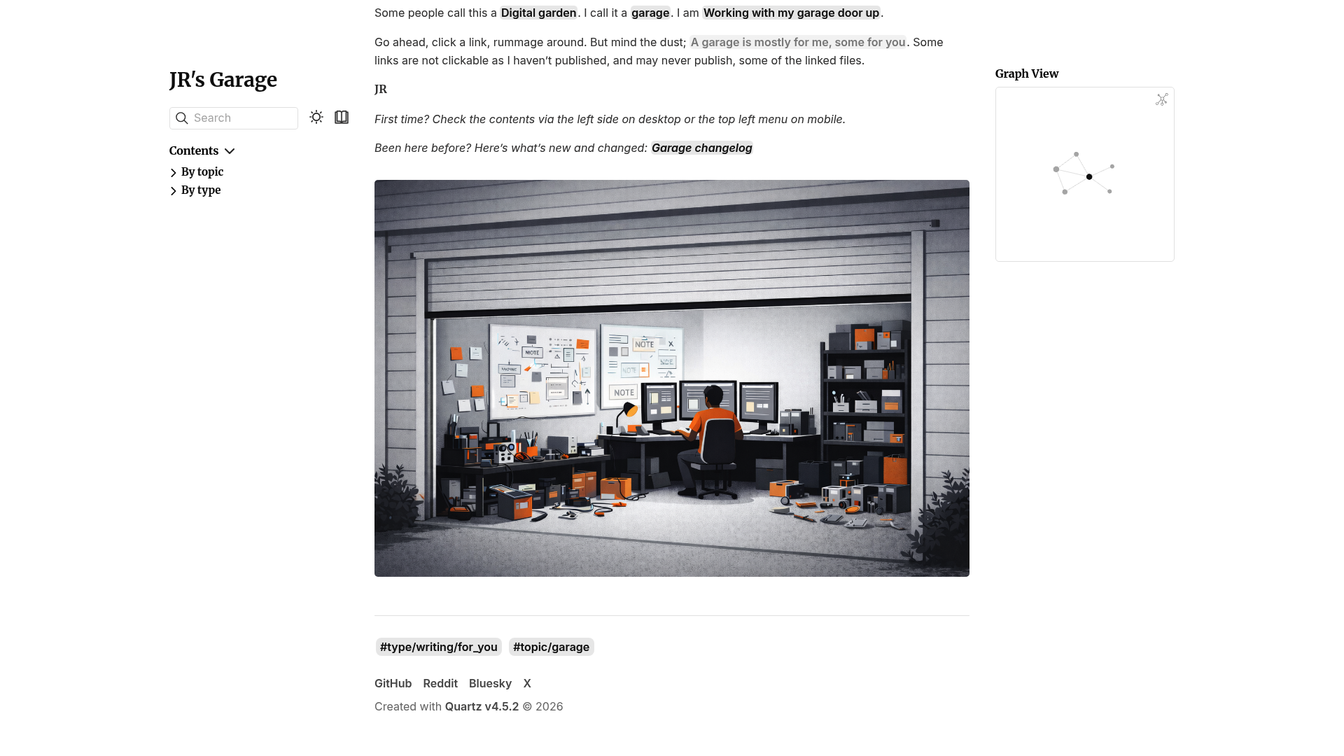 JR's Garage — Quartz built with Obsidian