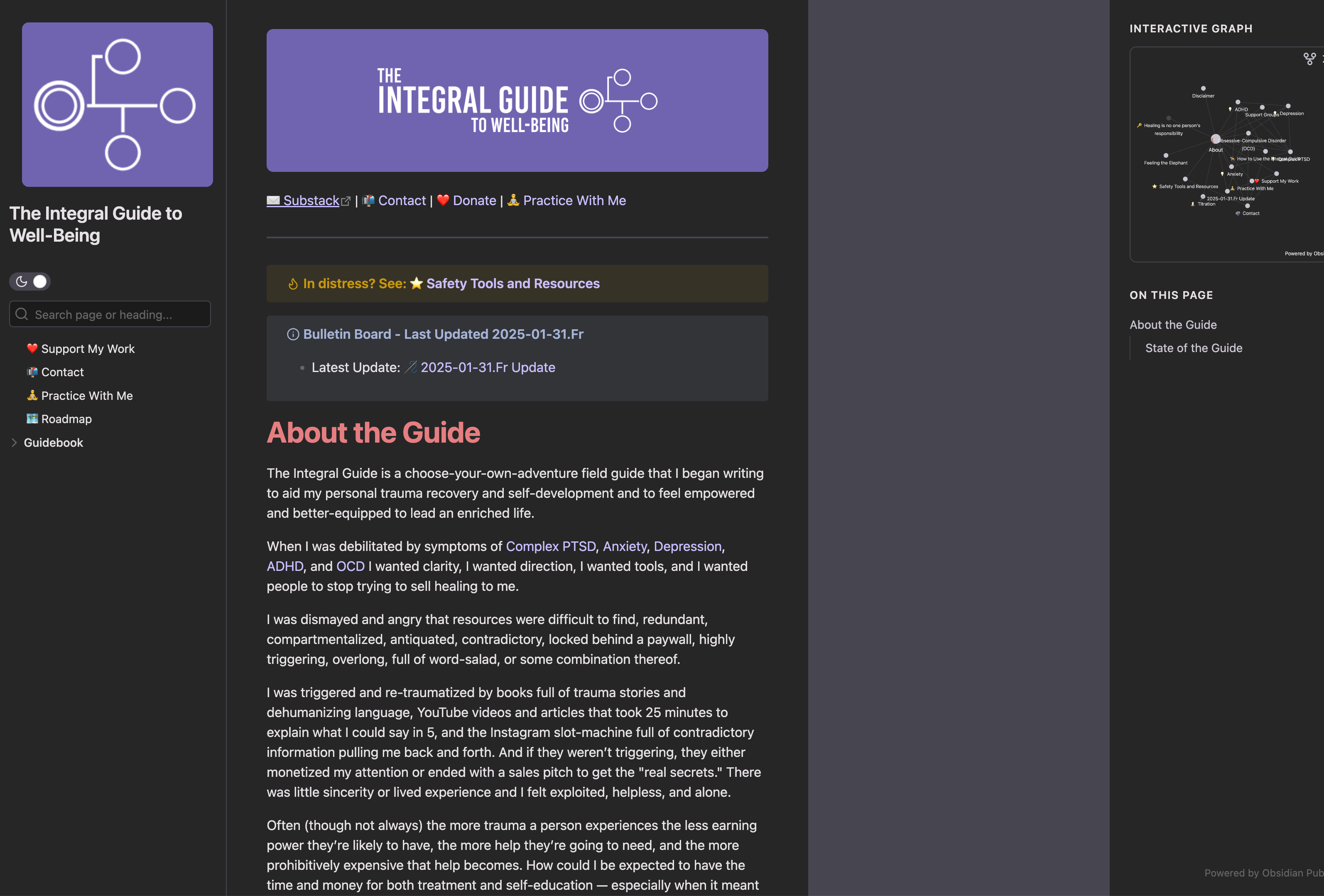 The Integral Guide — Obsidian Publish built with Obsidian