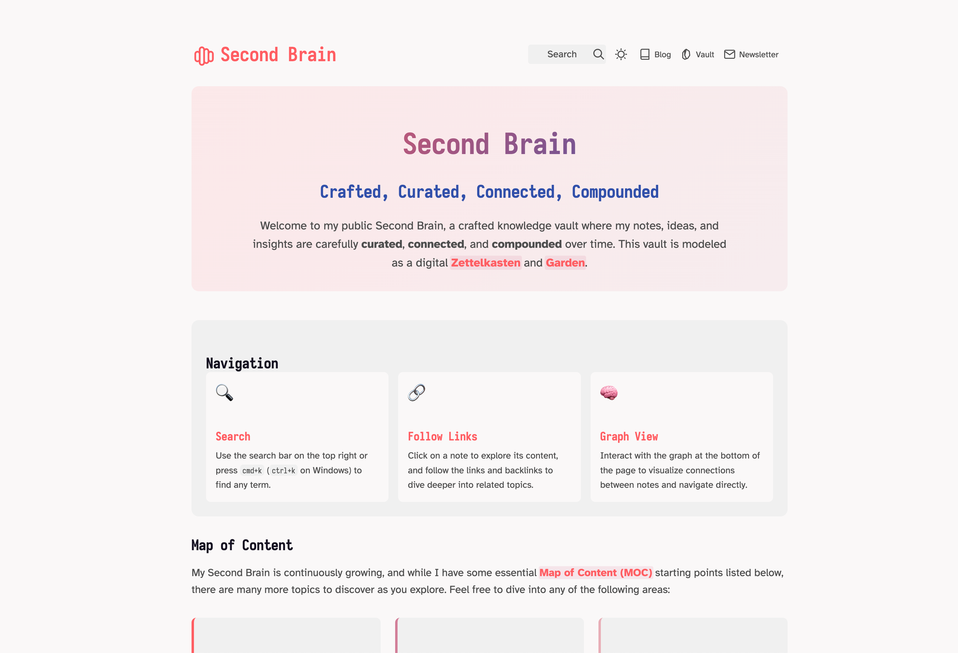 Second Brain — Quartz built with Obsidian