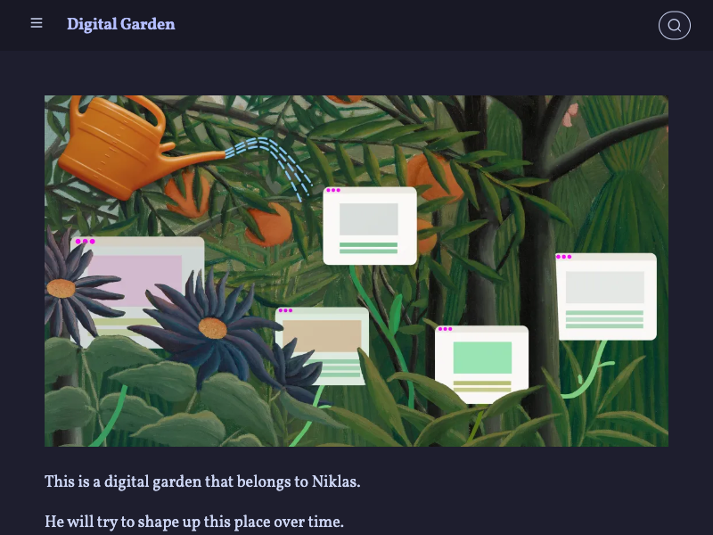 Introduction — Digital Gardens built with Obsidian