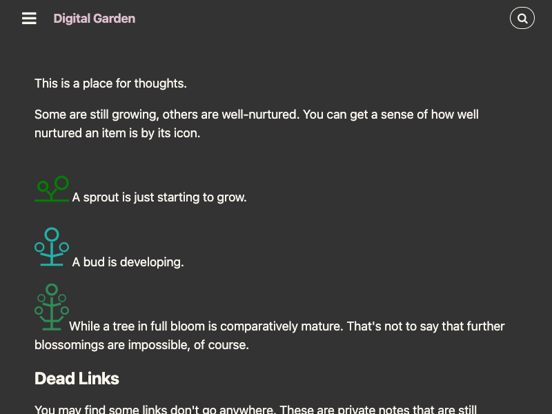 The Thought Garden — Digital Gardens built with Obsidian