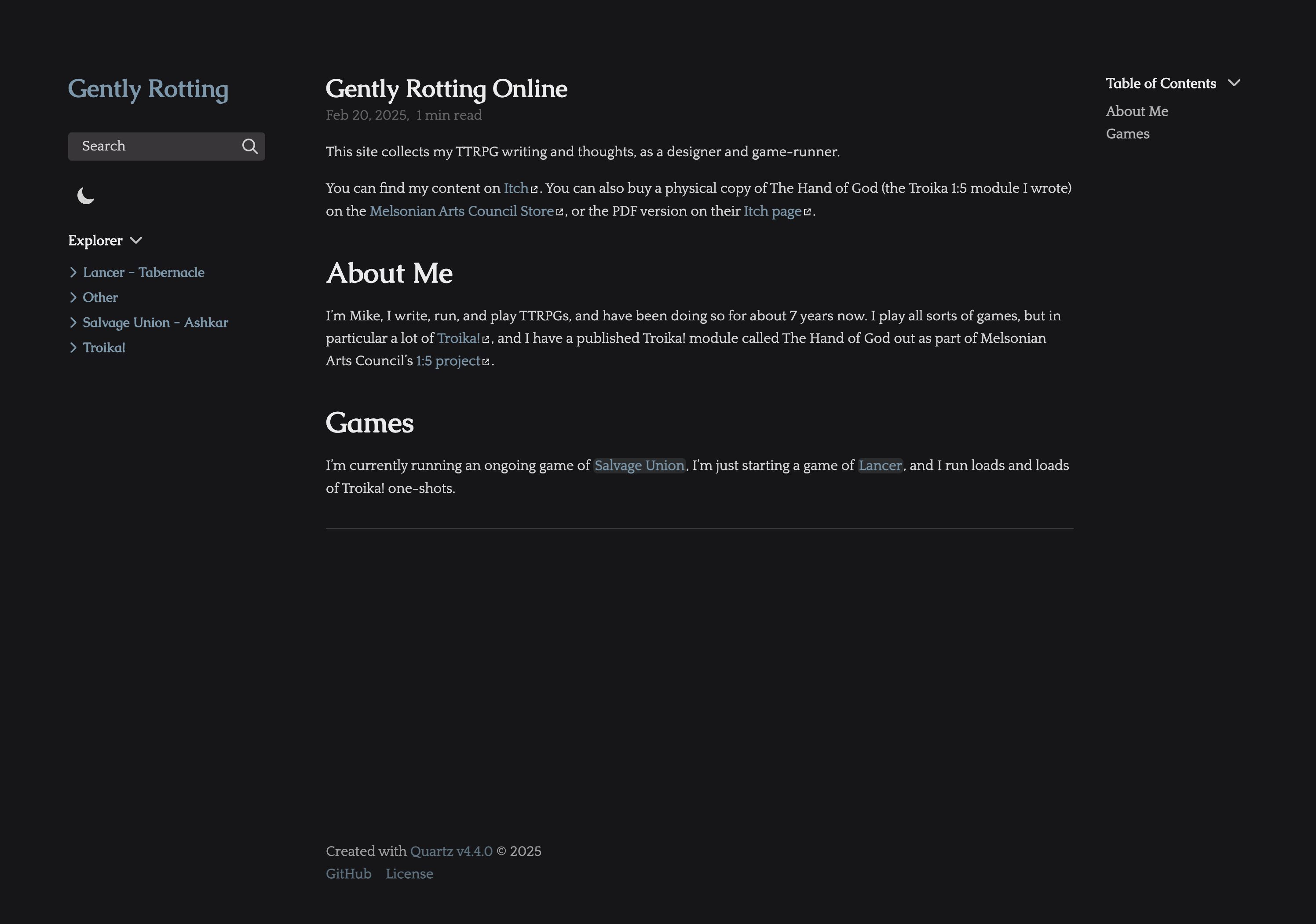 Gently Rotting Online — Quartz built with Obsidian